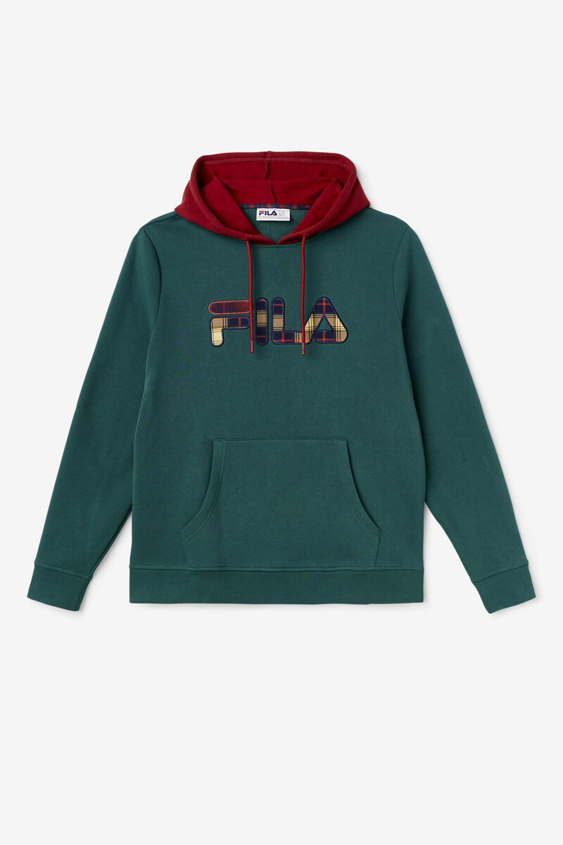 Billiga Fila Hoodie Asher Velour Hoodie Herr Marinbla